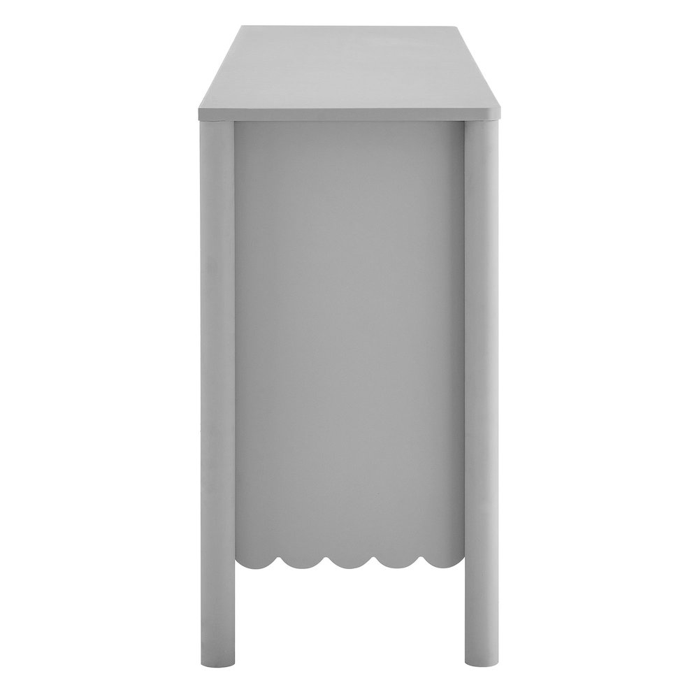 Emmeline 66" 4-Door Scalloped Sideboard Cabinet