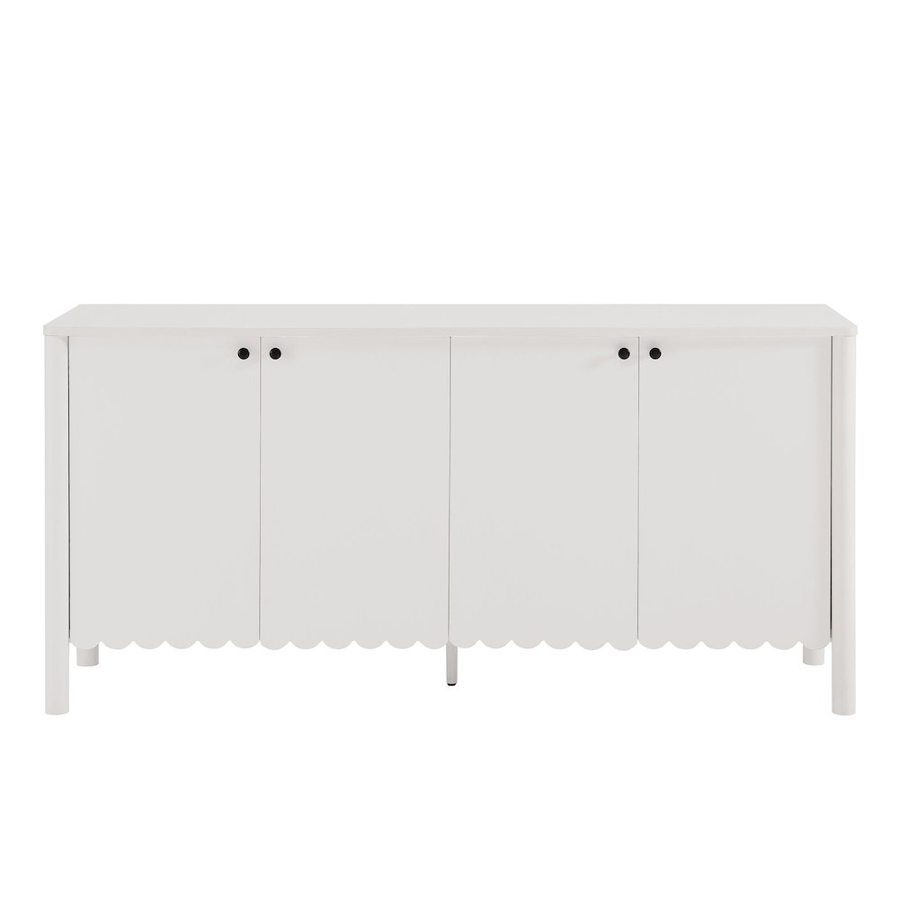 Emmeline 66" 4-Door Scalloped Sideboard Cabinet