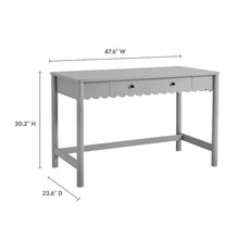 Emmeline 1-Drawer Scallop Writing Desk