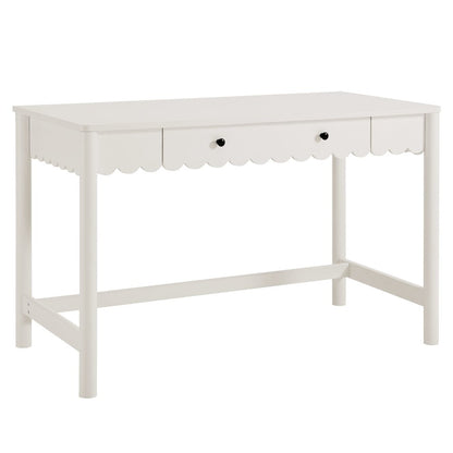 Emmeline 1-Drawer Scallop Writing Desk
