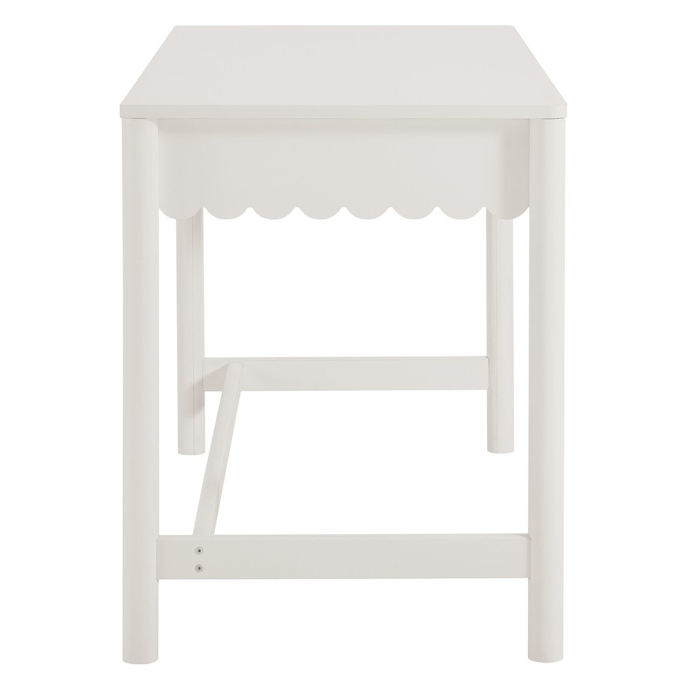 Emmeline 1-Drawer Scallop Writing Desk