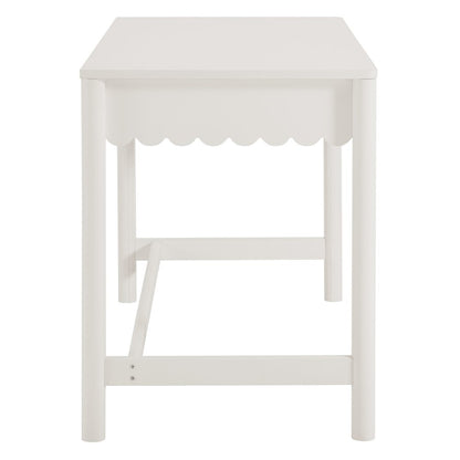 Emmeline 1-Drawer Scallop Writing Desk