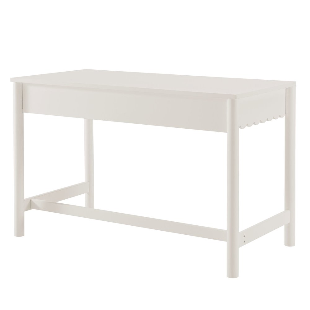 Emmeline 1-Drawer Scallop Writing Desk