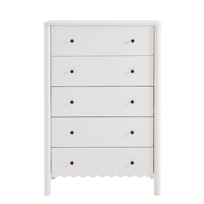 Emmeline Scalloped 5-Drawer Chest