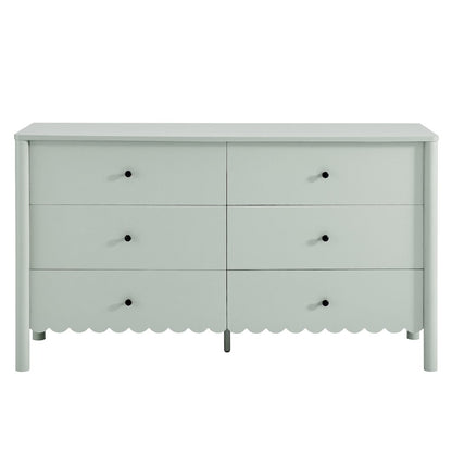 Emmeline Scalloped 6-Drawer Dresser