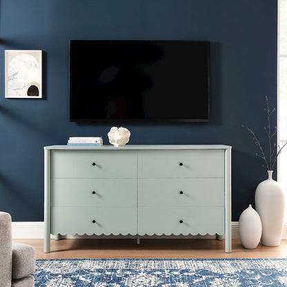 Emmeline Scalloped 6-Drawer Dresser