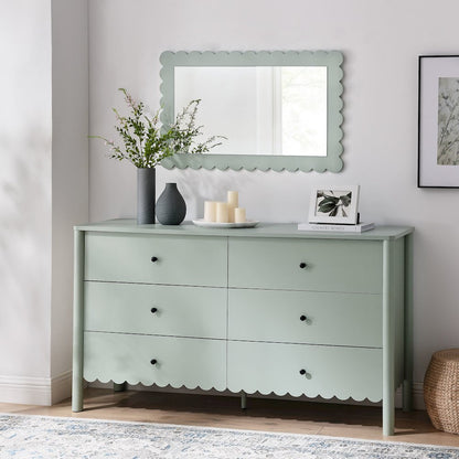 Emmeline Scalloped 6-Drawer Dresser