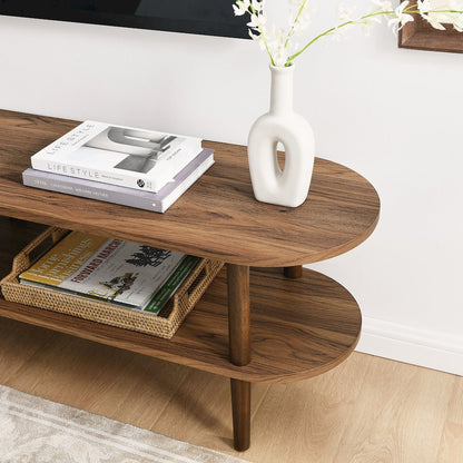 Torus Oval Wood TV Stand