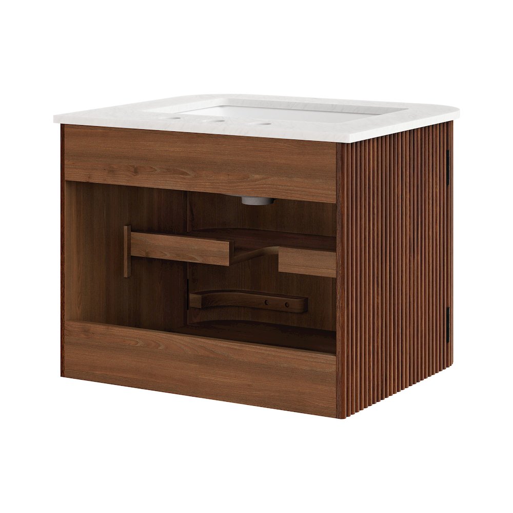Zia 24" Wall-Mount Bathroom Vanity with Marble Sink