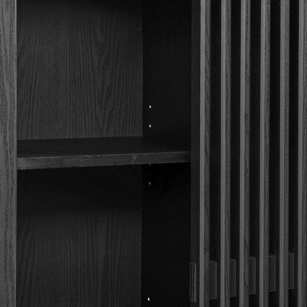 Vaughn 71" Arched Storage Display Cabinet
