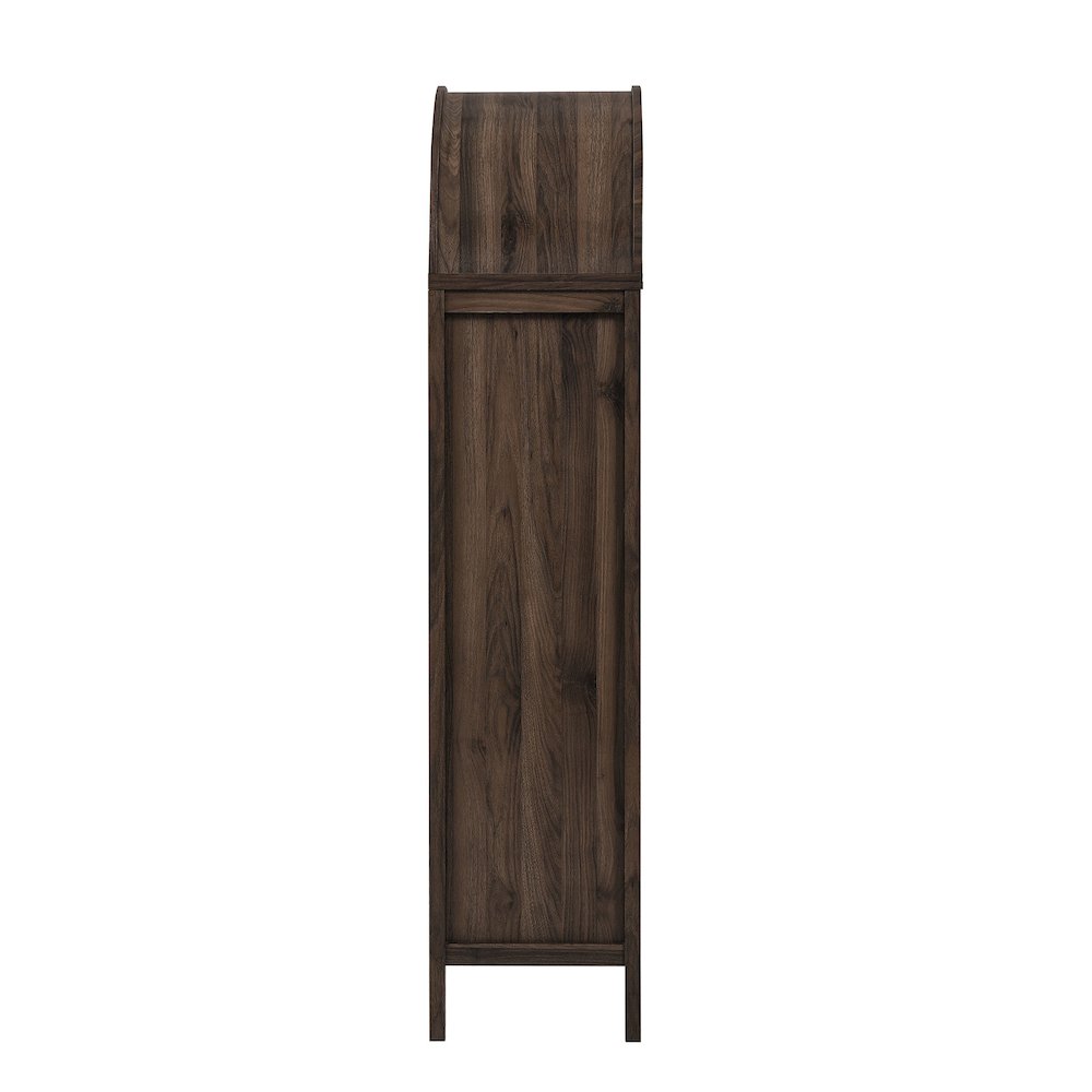 Vaughn 71" Arched Storage Display Cabinet