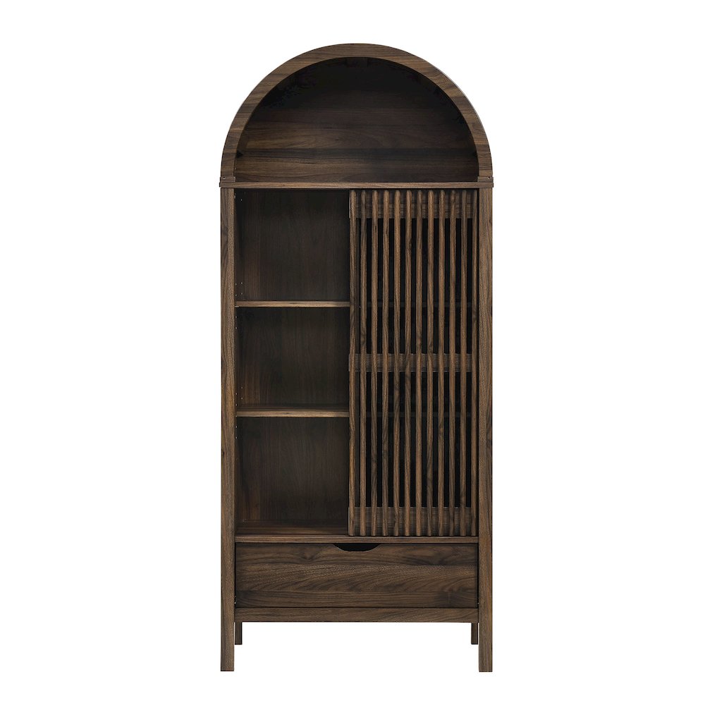 Vaughn 71" Arched Storage Display Cabinet