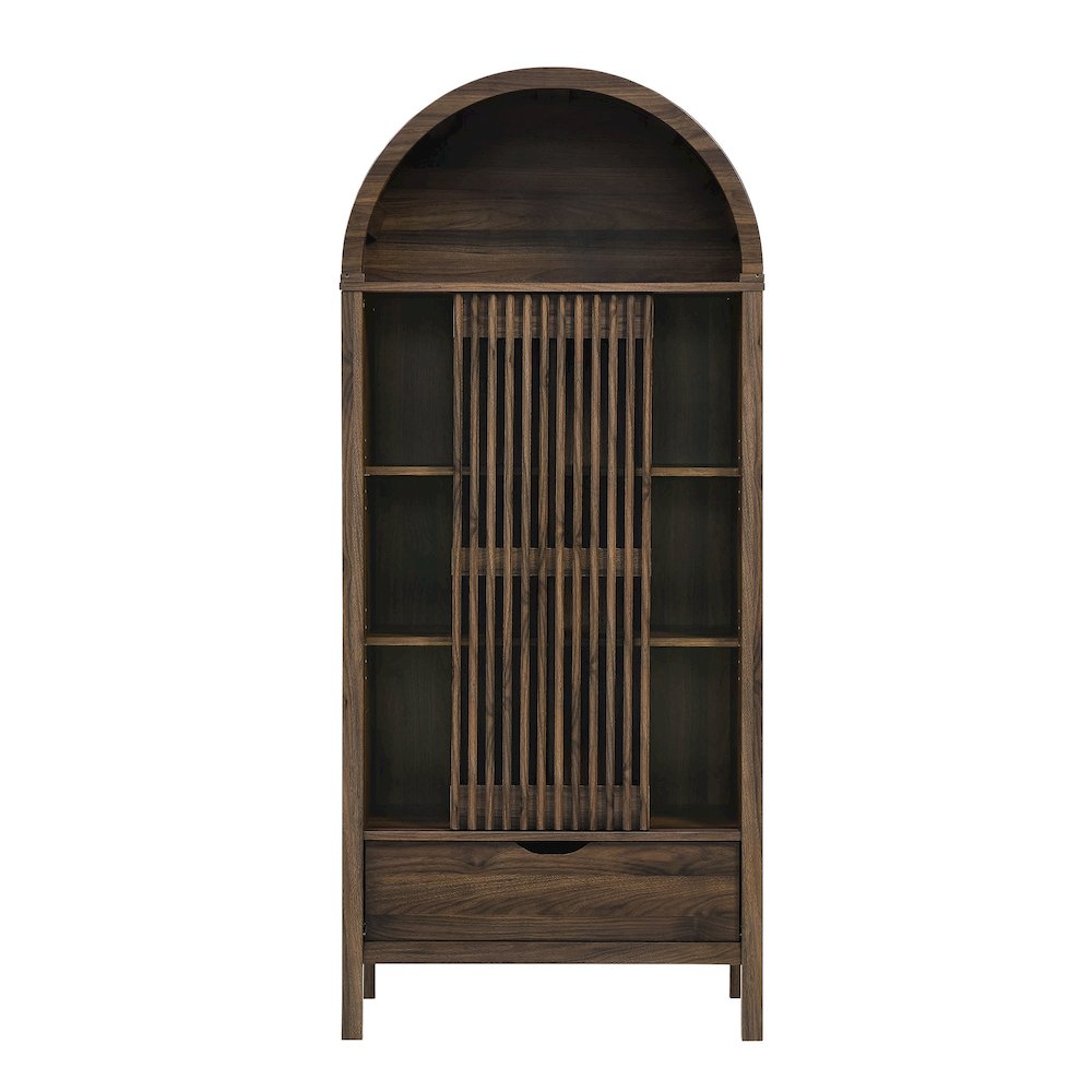 Vaughn 71" Arched Storage Display Cabinet