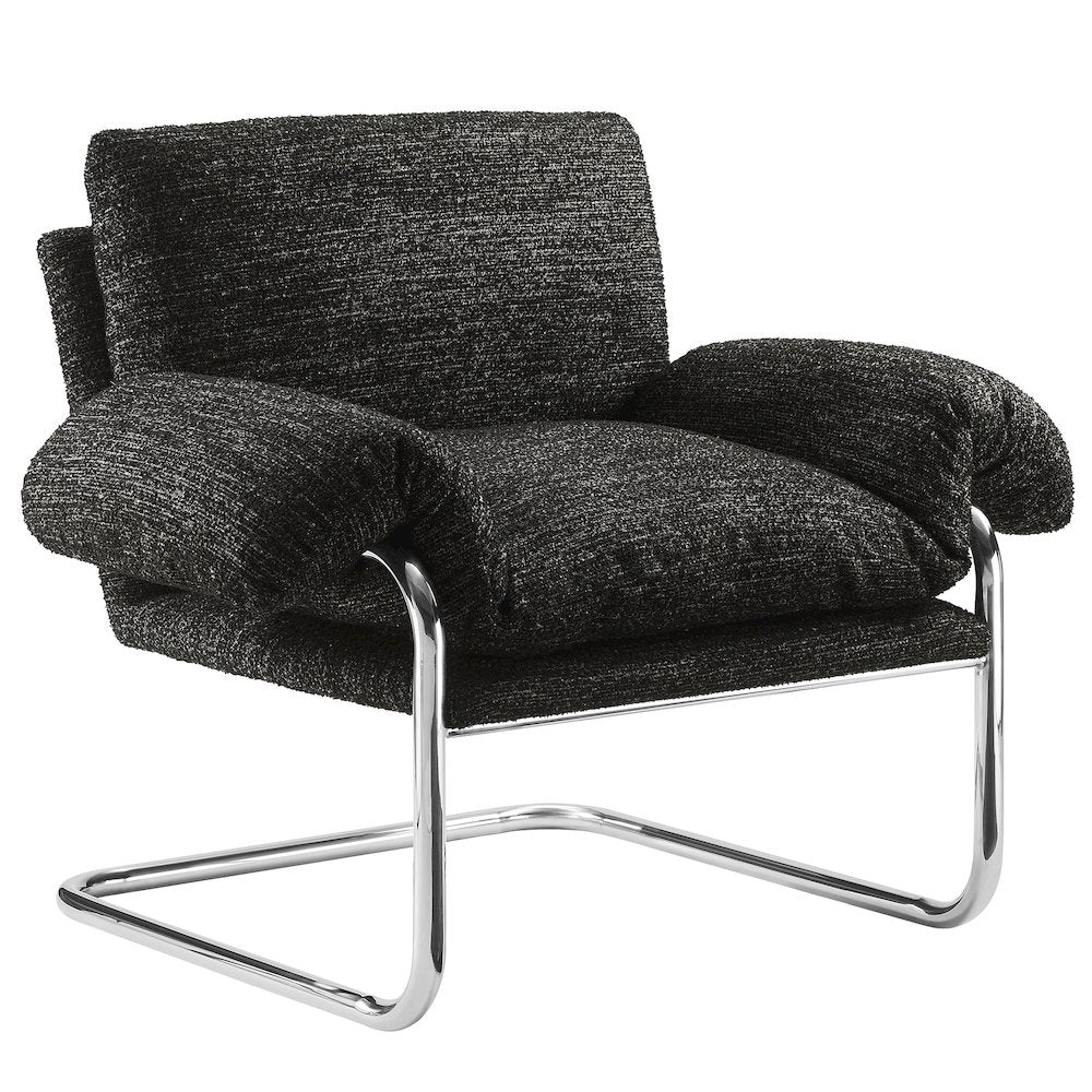 Ansel Boucle Fabric Accent Chair