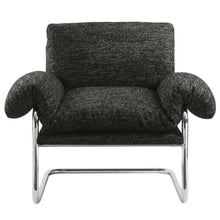 Boucle Fabric Accent Chair for Living Room, Bedroom, or Reading Nook, Charcoal