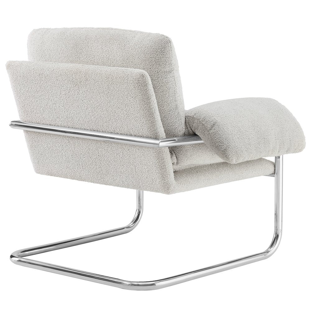 Ansel Boucle Fabric Accent Chair