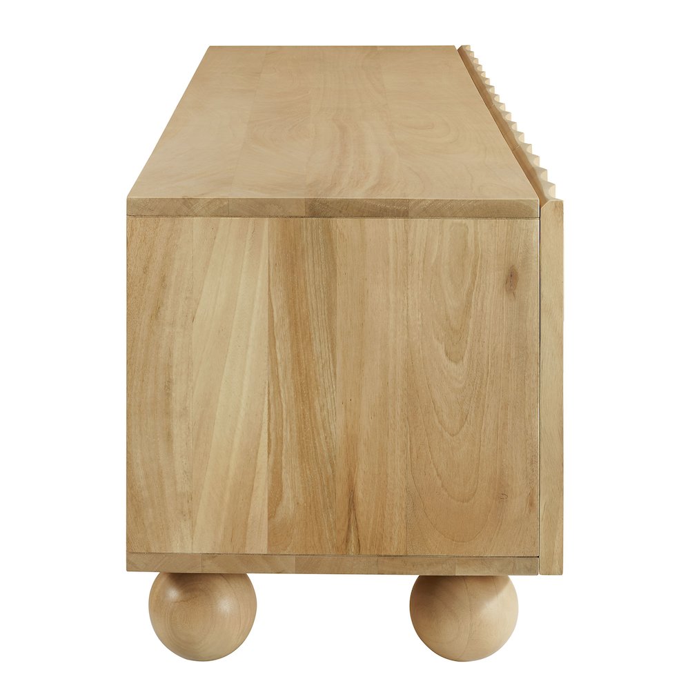 Sorren Scalloped 71" Wood TV Stand