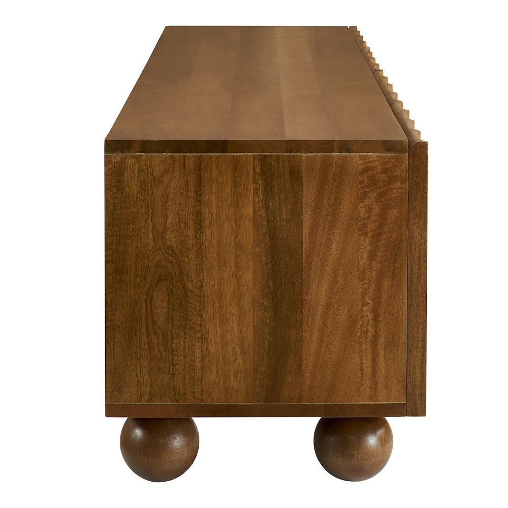 Sorren Scalloped 71" Wood TV Stand