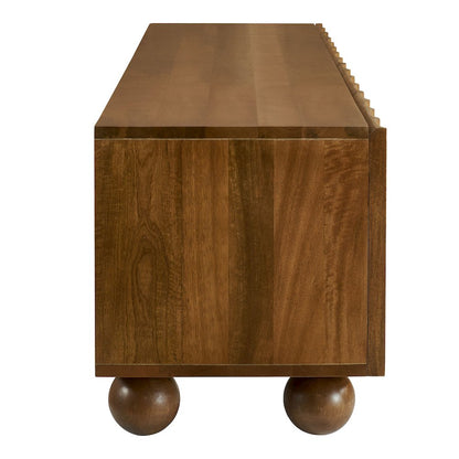 Sorren Scalloped 71" Wood TV Stand