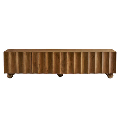 Sorren Scalloped 71" Wood TV Stand