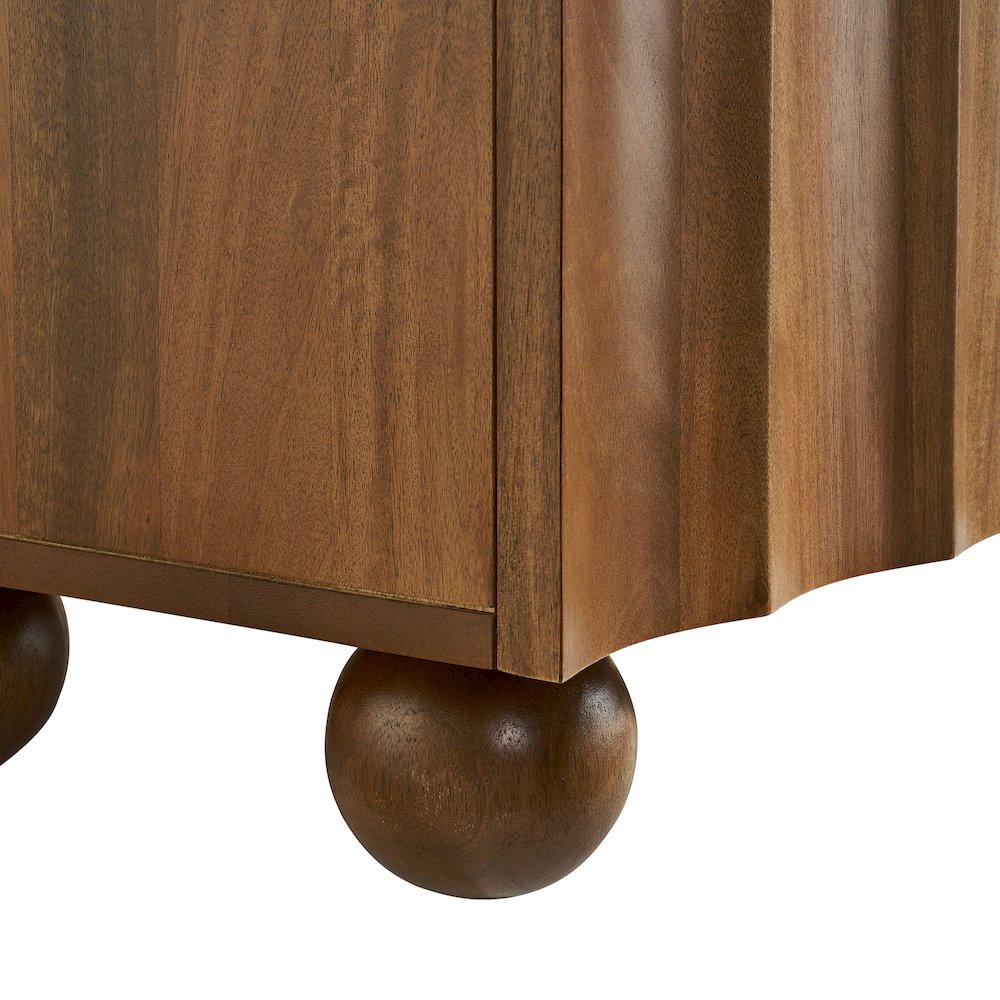 Sorren Scalloped 71" Wood TV Stand