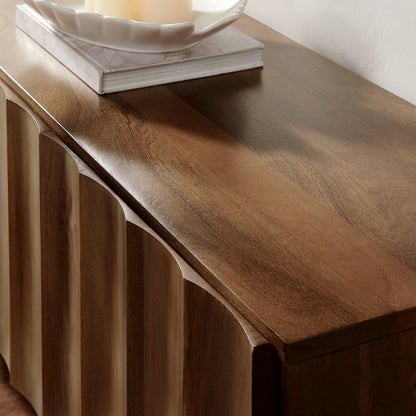 Sorren Scalloped 71" Wood TV Stand