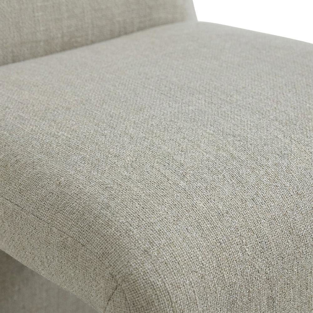 Wooden Upholstered Dining Side Chair with Cushioned Seat for Dining Room, Linen