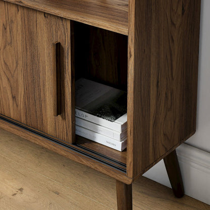 Transmit 45" Bookcase with Sliding Doors