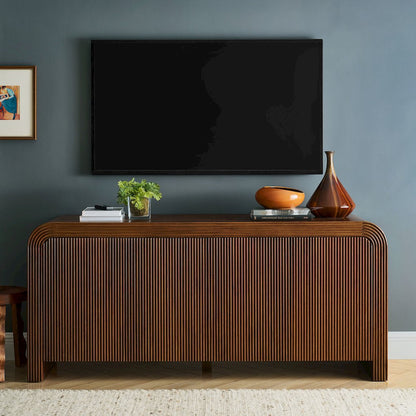 Waterflute 70" Fluted Sideboard Cabinet