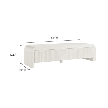 Waterflute 68" Fluted TV Stand