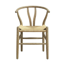 Wood Dining Chair with Slatted Backrest for Kitchen and Dining Room, Gray