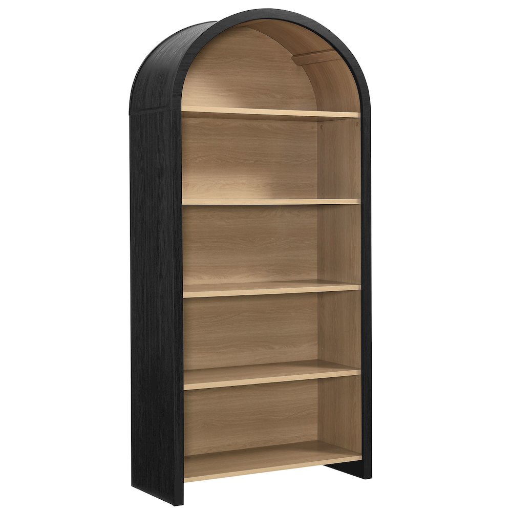 Evie Arched Wide Bookcase Display Cabinet