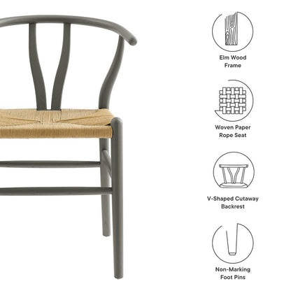 Amish 32" Wood Dining Accent Chair