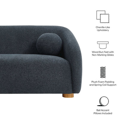 Holland 85" Chenille Fabric Sofa