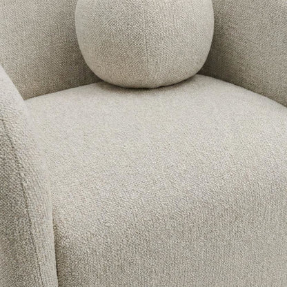 Chenille Fabric Swivel Accent Chair with Arms for Living Room, Dove Gray