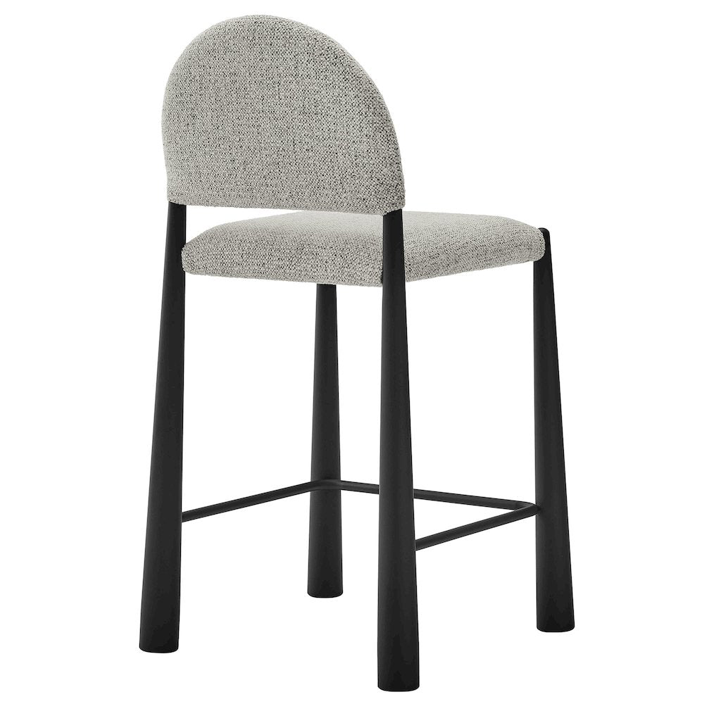 Hayley Upholstered Fabric Counter Stool
