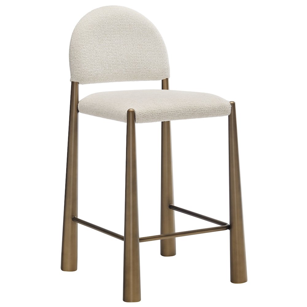 Hayley Upholstered Fabric Counter Stool