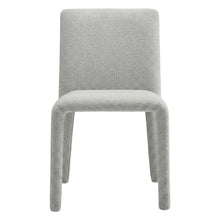 Fabric Upholstered Dining Chair with Cushioned Seat for Dining Room, Dove Gray