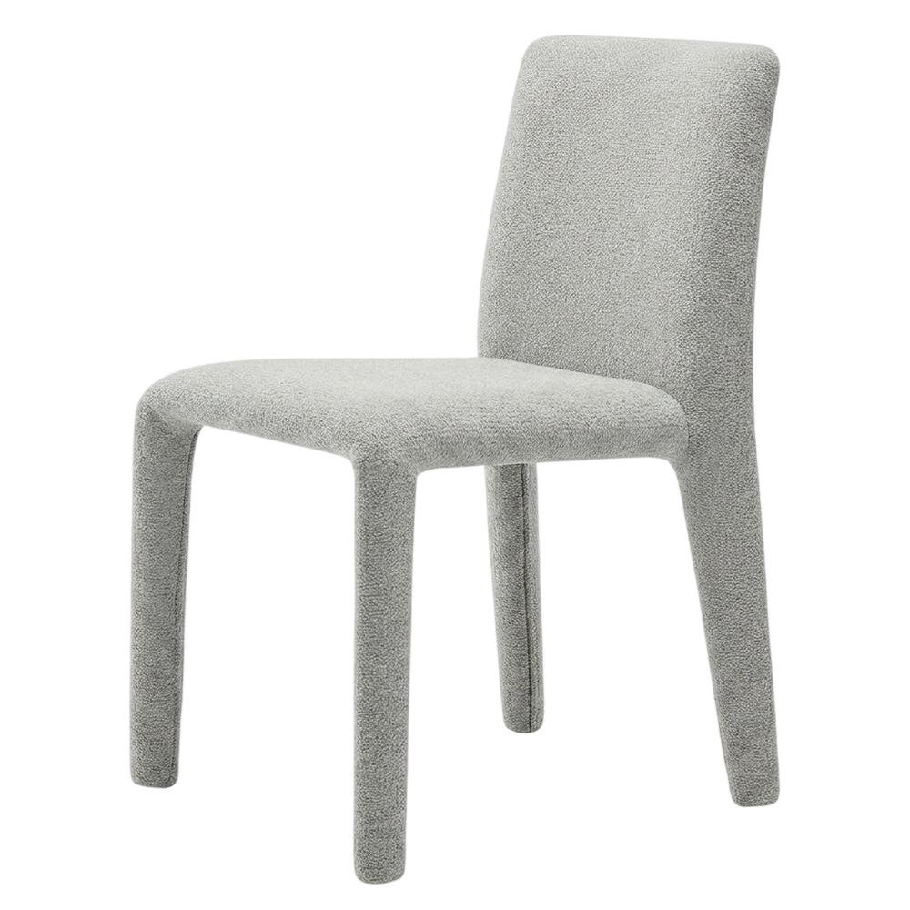 Fabric Upholstered Dining Chair with Cushioned Seat for Dining Room, Dove Gray
