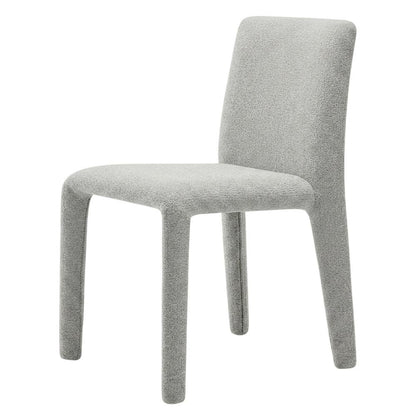 Fabric Upholstered Dining Chair with Cushioned Seat for Dining Room, Dove Gray