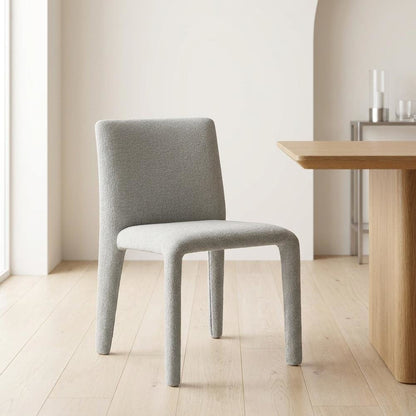 Fabric Upholstered Dining Chair with Cushioned Seat for Dining Room, Dove Gray