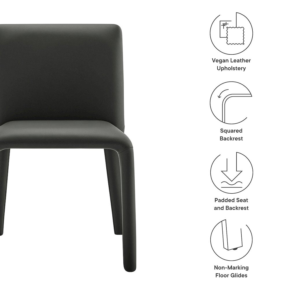 Rhodes Vegan Leather Upholstered Dining Chair
