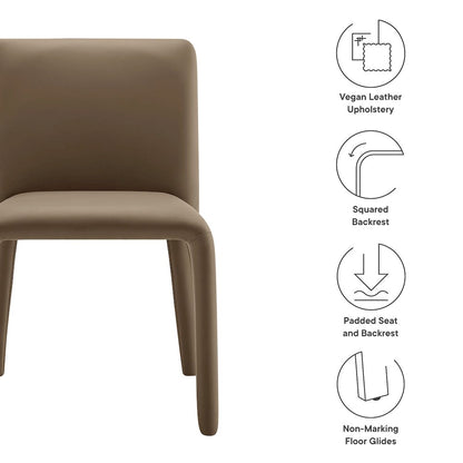 Rhodes Vegan Leather Upholstered Dining Chair