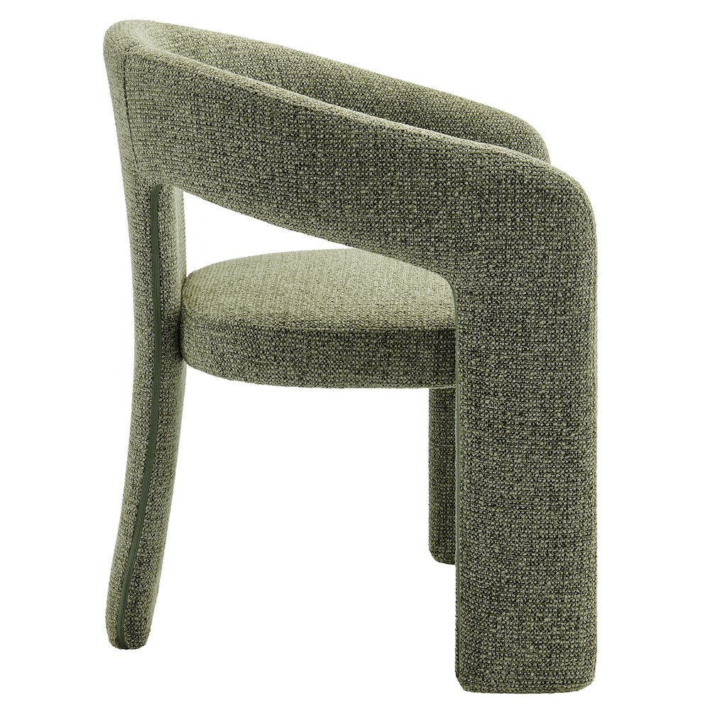 Oslo Barrel Fabric Upholstered Dining Accent Chair