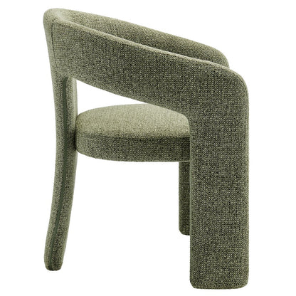 Oslo Barrel Fabric Upholstered Dining Accent Chair