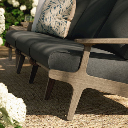 Saratoga Outdoor Patio Teak Sofa