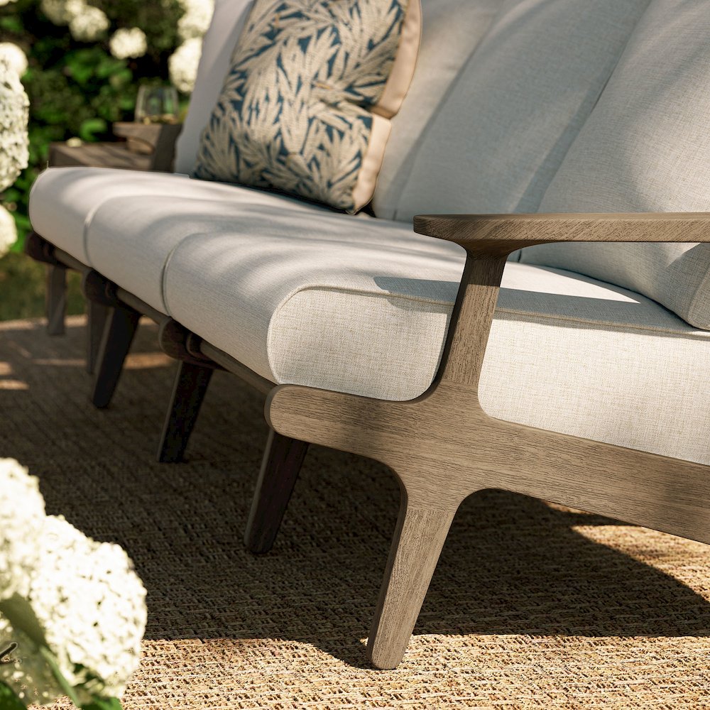 Saratoga Outdoor Patio Teak Sofa