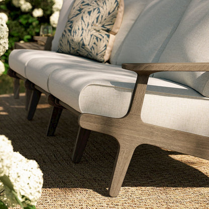 Saratoga Outdoor Patio Teak Sofa