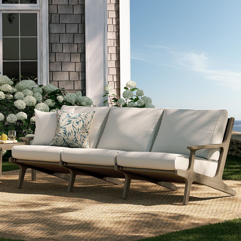 Saratoga Outdoor Patio Teak Sofa