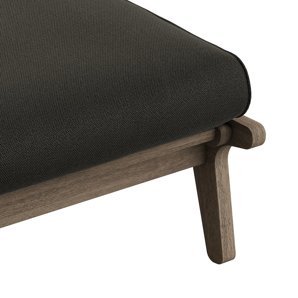 Saratoga Outdoor Patio Teak Ottoman